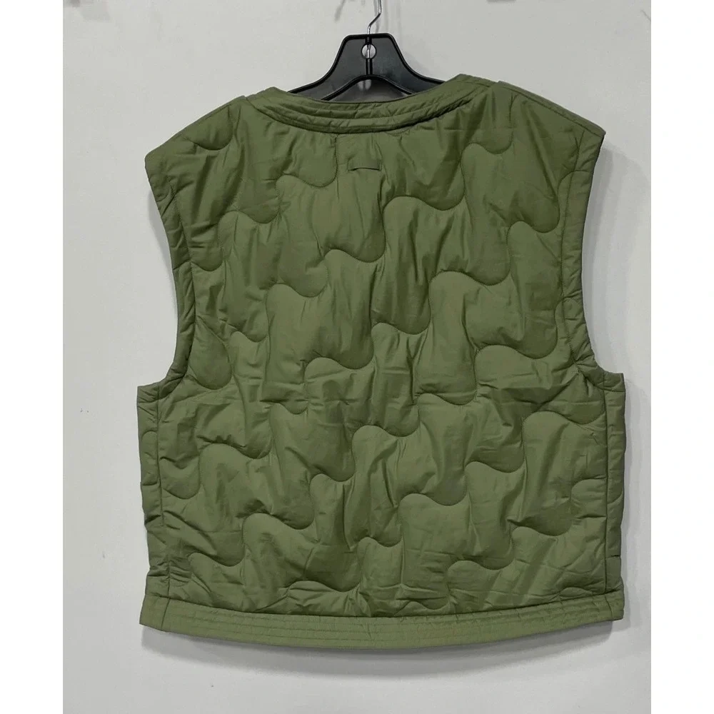 Adidas NUGANIC INS V Insulated Quilted Vest Mens Medium Tent Green  NEW$100